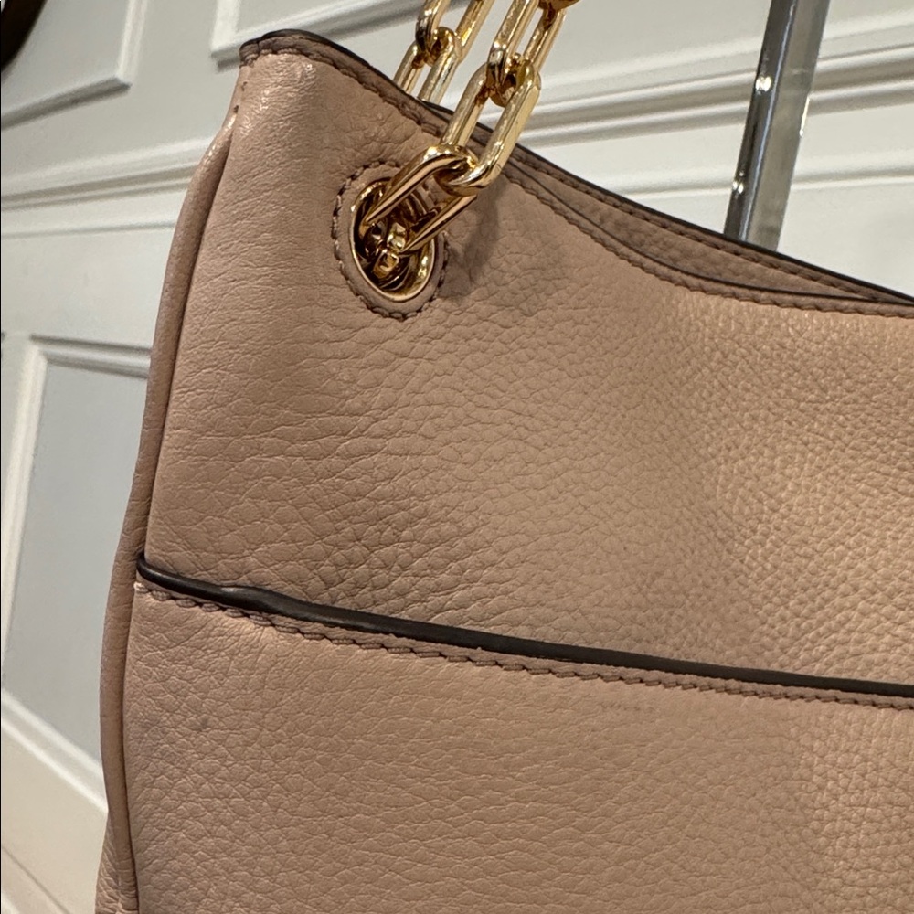 Tory Burch Marsden Swingpack Pink Blush Leather Gold Chain Convertible Crossbody - Picture 15 of 17